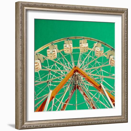 Green Ferris Wheel-Gail Peck-Framed Photographic Print