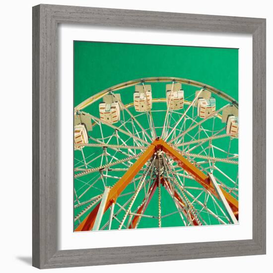 Green Ferris Wheel-Gail Peck-Framed Photographic Print