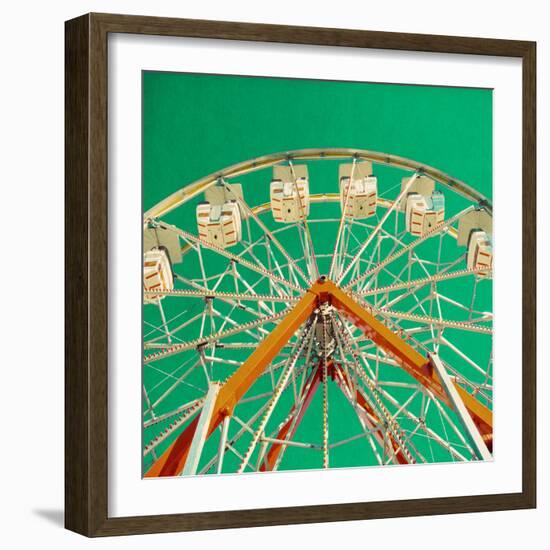 Green Ferris Wheel-Gail Peck-Framed Photographic Print