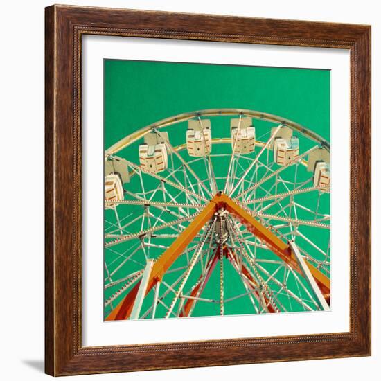 Green Ferris Wheel-Gail Peck-Framed Photographic Print