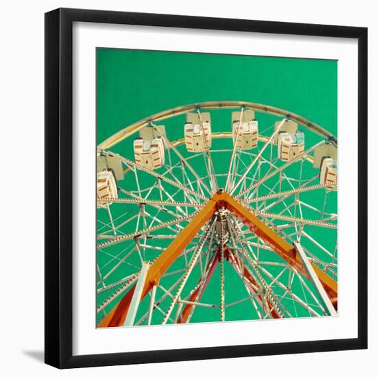 Green Ferris Wheel-Gail Peck-Framed Photographic Print