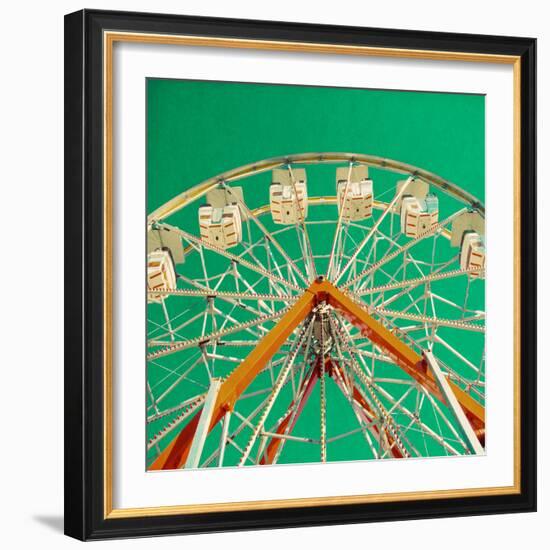 Green Ferris Wheel-Gail Peck-Framed Photographic Print