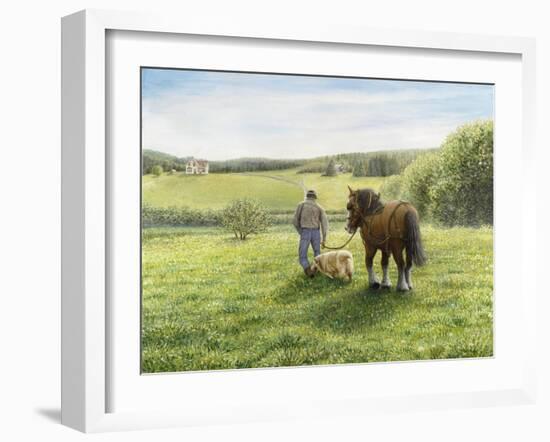 Green Fields of Home-Kevin Dodds-Framed Giclee Print