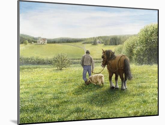 Green Fields of Home-Kevin Dodds-Mounted Giclee Print