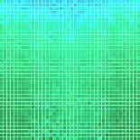 Abstract Vector Square Pixel Mosaic Background - Yellow-Green Flame-Art Print