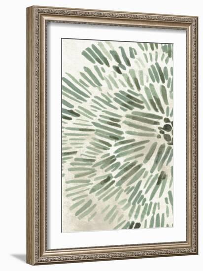 Green Flowerhead I-June Vess-Framed Art Print