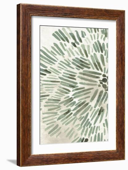 Green Flowerhead I-June Vess-Framed Art Print