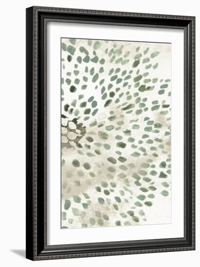 Green Flowerhead II-June Vess-Framed Art Print
