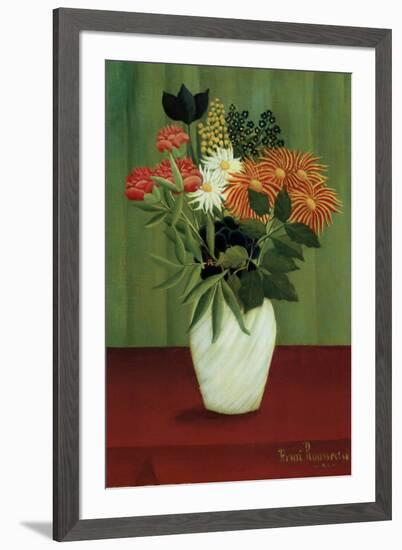 Green Flowers-Henri Rousseau-Framed Art Print