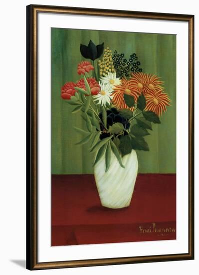 Green Flowers-Henri Rousseau-Framed Art Print