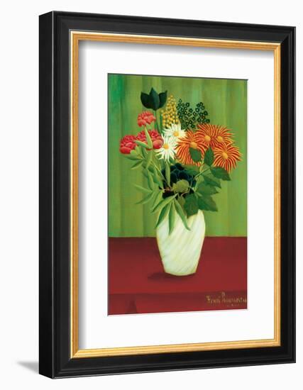 Green Flowers-Henri Rousseau-Framed Premium Giclee Print