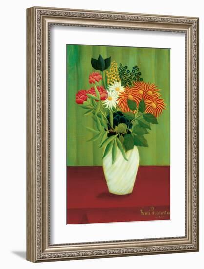 Green Flowers-Henri Rousseau-Framed Premium Giclee Print