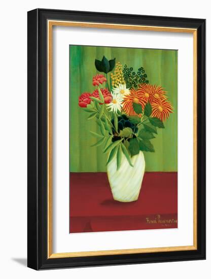 Green Flowers-Henri Rousseau-Framed Premium Giclee Print