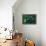 Green Foliage-null-Framed Stretched Canvas displayed on a wall