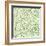 Green Freehand Flowers on Mint-Effie Zafiropoulou-Framed Giclee Print