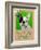 Green French Bulldog-Cathy Cute-Framed Giclee Print