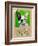 Green French Bulldog-Cathy Cute-Framed Giclee Print