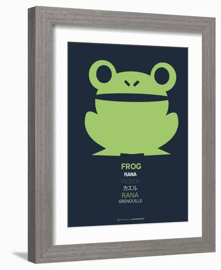 Green Frog Multilingual Poster-NaxArt-Framed Art Print