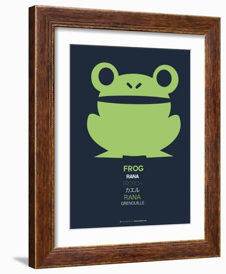 Green Frog Multilingual Poster-NaxArt-Framed Art Print