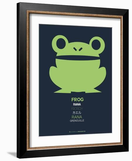 Green Frog Multilingual Poster-NaxArt-Framed Art Print