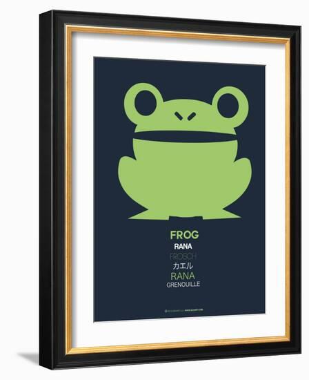 Green Frog Multilingual Poster-NaxArt-Framed Art Print