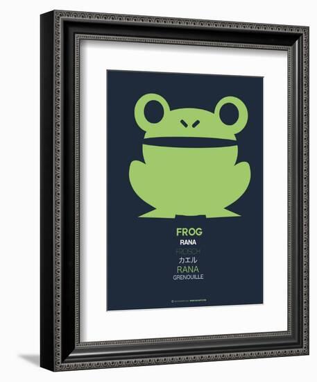 Green Frog Multilingual Poster-NaxArt-Framed Art Print