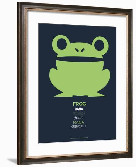 Green Frog Multilingual Poster-NaxArt-Framed Art Print