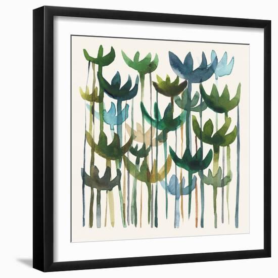 Green Garden I-Chariklia Zarris-Framed Art Print