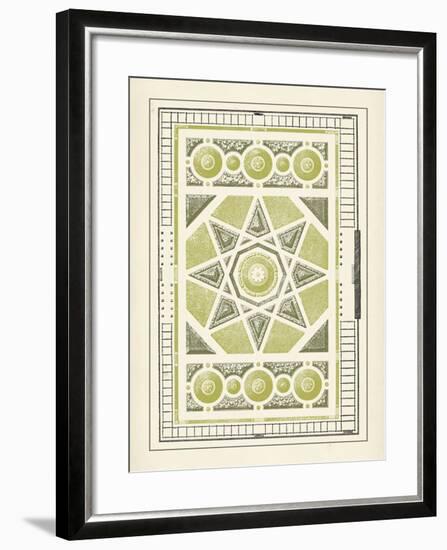 Green Garden Maze VI-J.F. Blondel-Framed Art Print