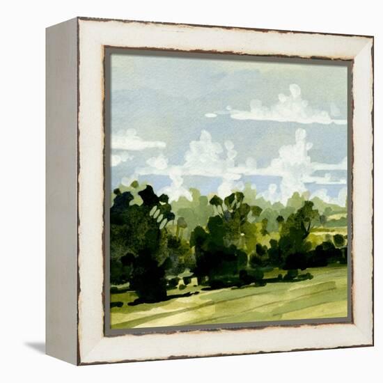 Green Gardens I-Emma Caroline-Framed Stretched Canvas