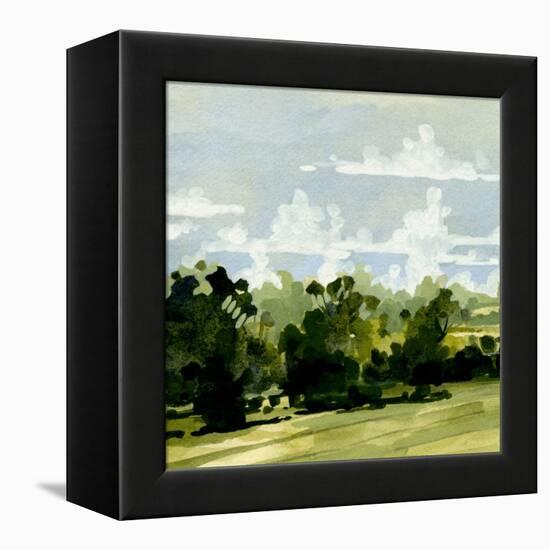 Green Gardens I-Emma Caroline-Framed Stretched Canvas