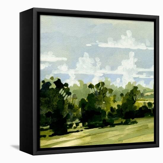 Green Gardens I-Emma Caroline-Framed Stretched Canvas