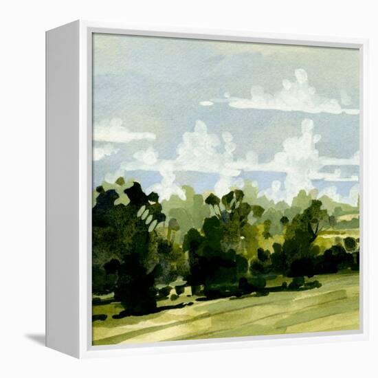 Green Gardens I-Emma Caroline-Framed Stretched Canvas