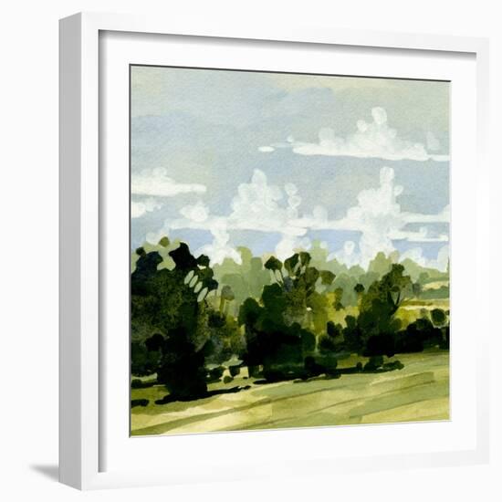 Green Gardens I-Emma Caroline-Framed Art Print