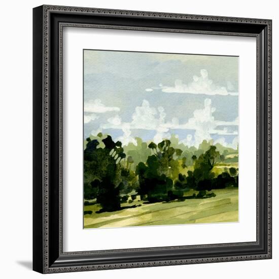 Green Gardens I-Emma Caroline-Framed Art Print