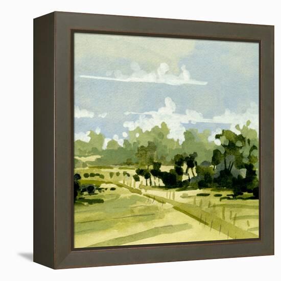 Green Gardens II-Emma Caroline-Framed Stretched Canvas