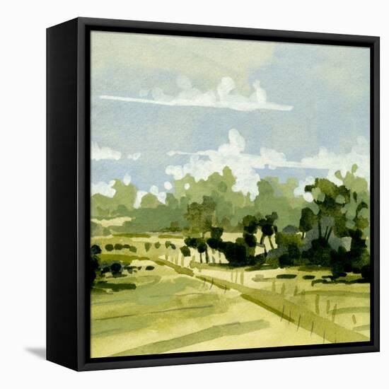 Green Gardens II-Emma Caroline-Framed Stretched Canvas