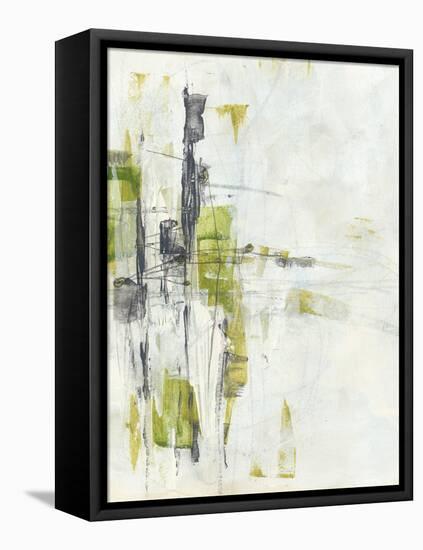 Green Glass I-June Vess-Framed Stretched Canvas