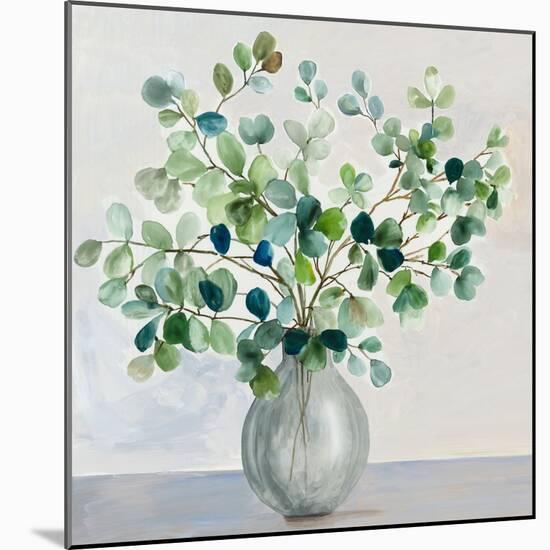 Green Glass Vase-Asia Jensen-Mounted Art Print