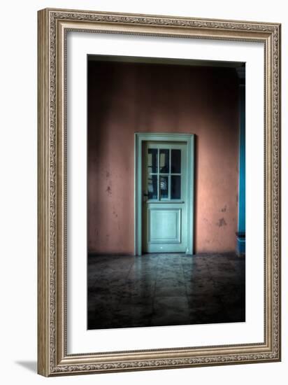 Green Glazed Door-Nathan Wright-Framed Photographic Print