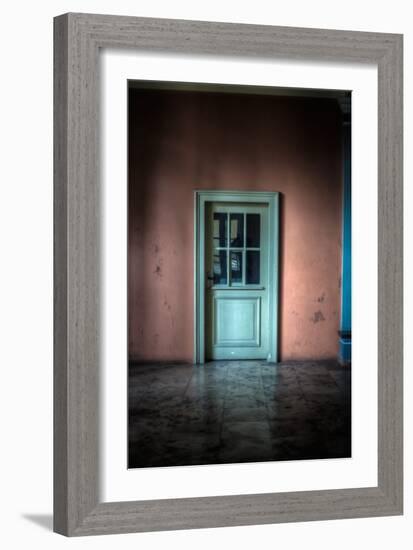 Green Glazed Door-Nathan Wright-Framed Photographic Print