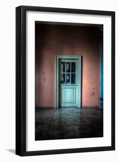 Green Glazed Door-Nathan Wright-Framed Photographic Print