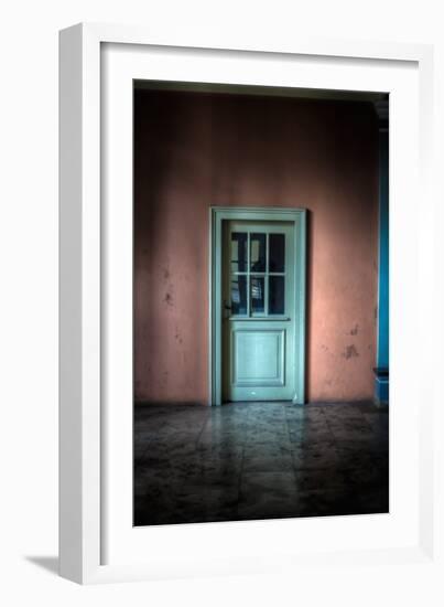 Green Glazed Door-Nathan Wright-Framed Photographic Print