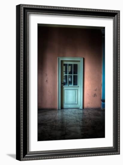 Green Glazed Door-Nathan Wright-Framed Photographic Print