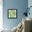 Green Globe Outline Made From Birds, Animals And Flowers Icons-Marish-Framed Stretched Canvas displayed on a wall