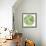 Green Globe Outline Made From Birds, Animals And Flowers Icons-Marish-Framed Premium Giclee Print displayed on a wall