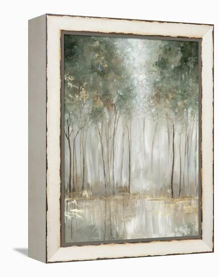 Green & Gold Forest-Allison Pearce-Framed Stretched Canvas