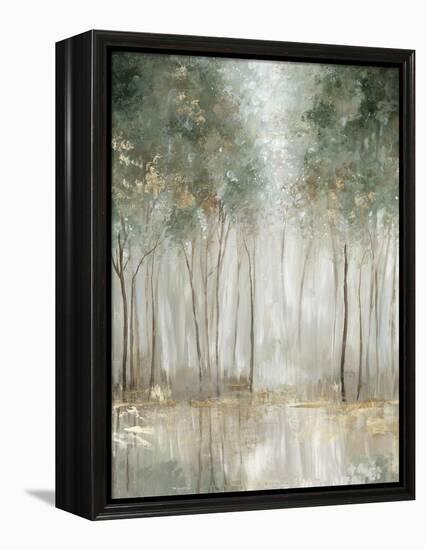 Green & Gold Forest-Allison Pearce-Framed Stretched Canvas