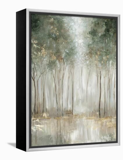 Green & Gold Forest-Allison Pearce-Framed Stretched Canvas
