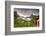 Green Grass and Flowers Frame the Typical Rorbu Surrounded by Sea, Reine, Nordland County-Roberto Moiola-Framed Photographic Print